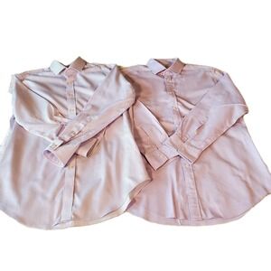 John Francomb 2 Men's Cotton Fitted Dress Shirts Lylic One No Iron Career 16/33